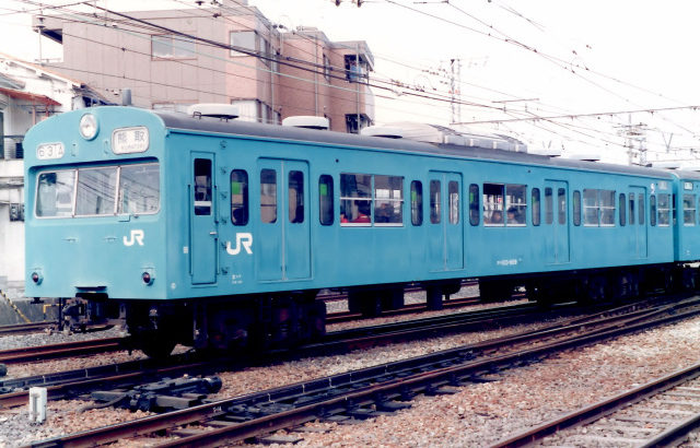 JR西日本 103系0番台（青22号） 冷房改造車　日根野電車区