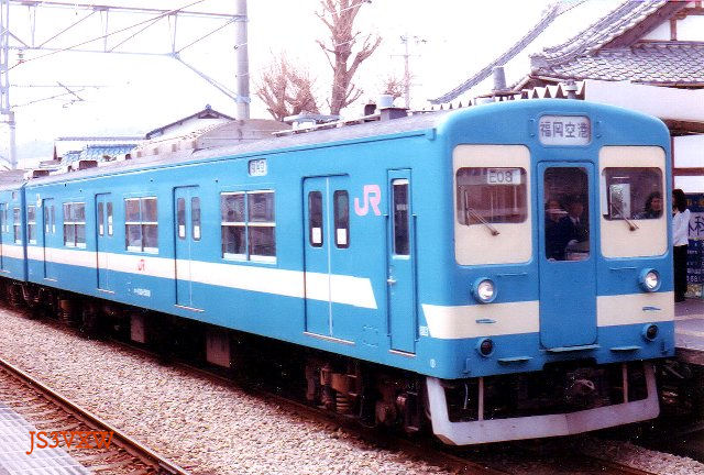 JR九州 103系1500番台（国鉄色）筑肥線用 直流通勤形電車 1983年～ - J