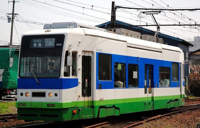 福井鉄道　モ800形　元名鉄美濃町用 モ800形 部分低床車　2005～2019年