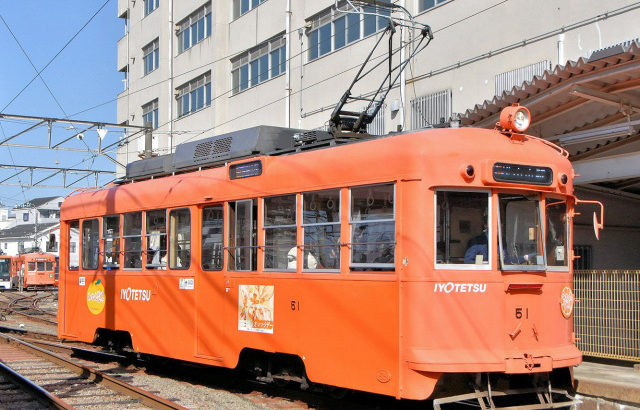 「喜寿でも現役」伊予鉄道 松山市内線 モハ50形　５１　珍車ギャラリー＃286