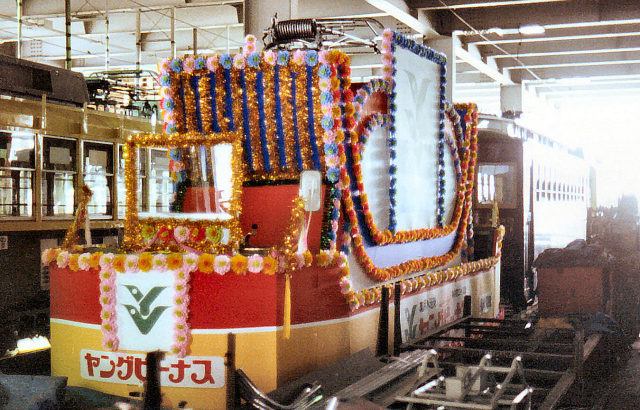 長崎電気軌道　初代87形（花電車用電動貨車）　1978～2010年　もと西鉄福岡市内線　