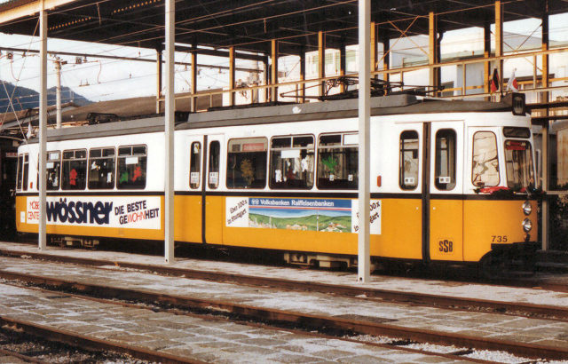 土佐電気鉄道 735形　もとシュツットガルト市電